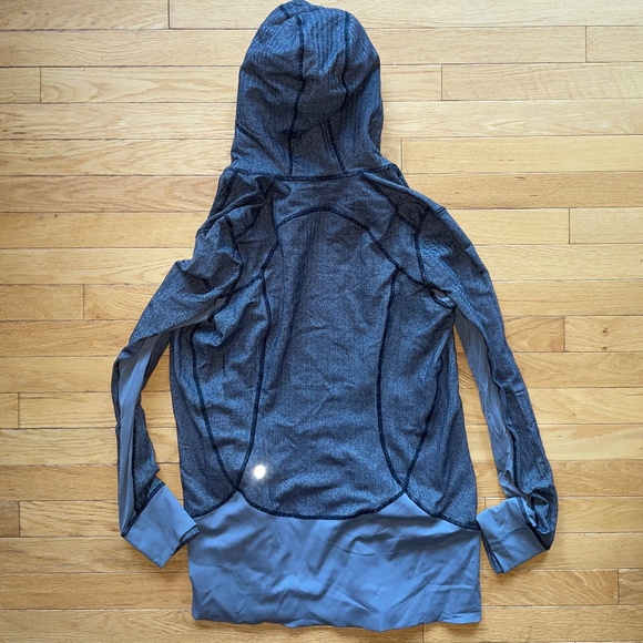 Lululemon Women’s Daily Practice Zip Up Hoodie Jacket In Black Herringbone - Picture 8 of 14